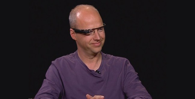 Sebastian Thrun, Founder and Head of Google X was also wearing the Google Glasses when interviewed on the Charlie Rose Show (Source: http://www.charlierose.com/view/interview/12321)