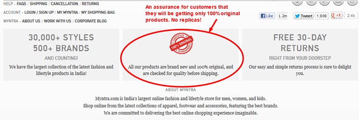 how-to-improve-e-commerce-credibility-myntra