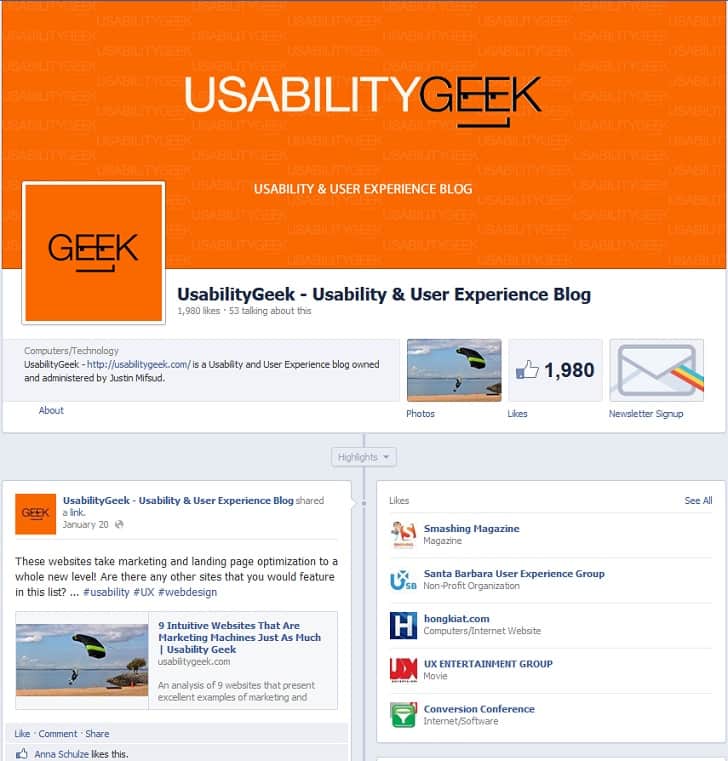 Rebranding-UsabilityGeek-Facebook