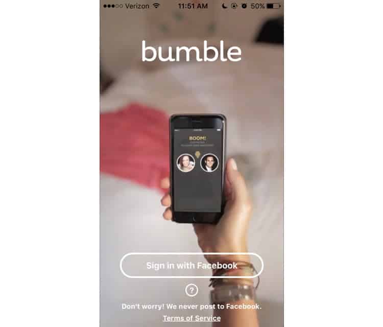 In let me bumble facebook sign wont with Not logging