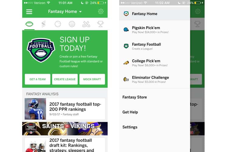 espn online fantasy football draft