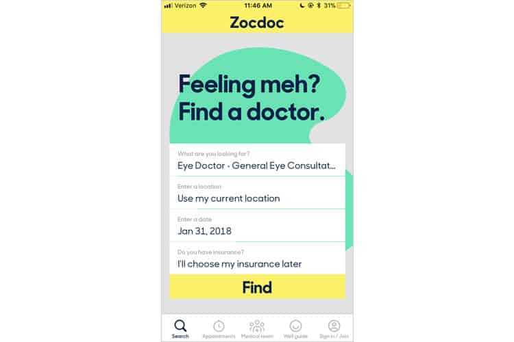 zoc doc app