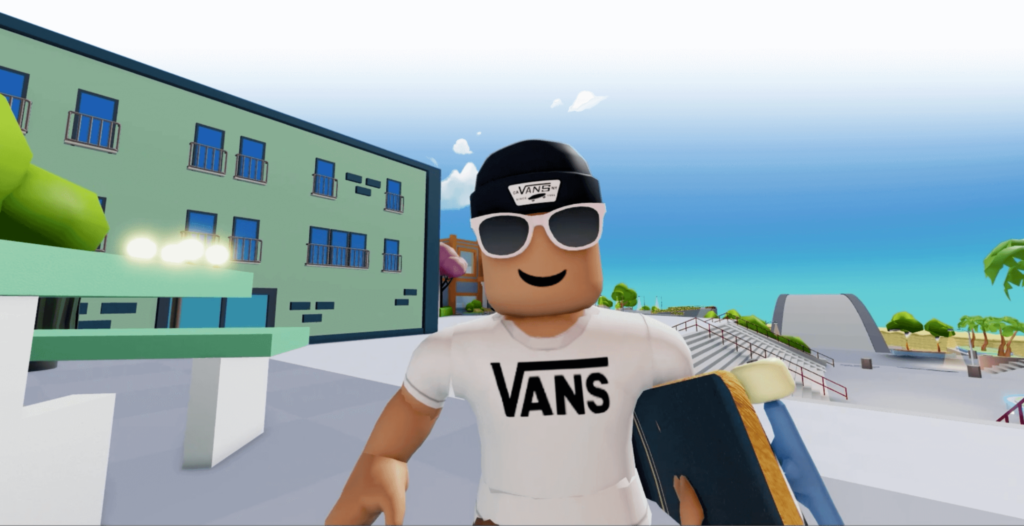 Screenshot of the virtual skatepark by Vans